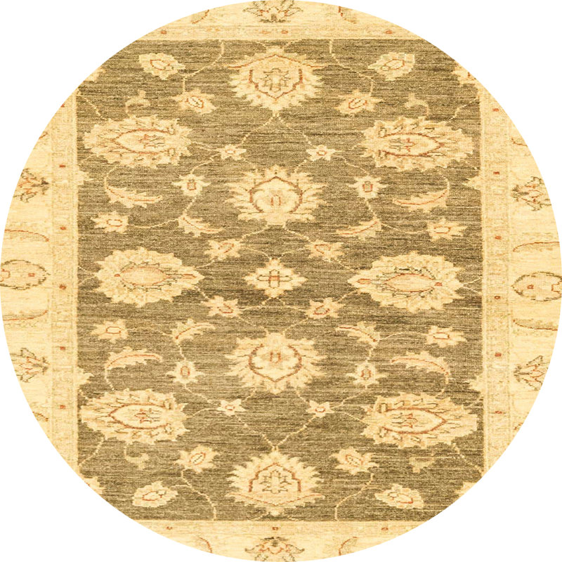 Tapis abstrait moderne 3919, Rond 3 pi