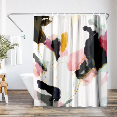 Abstract Shower Curtain Homecoming by Louise Robinson