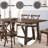 Dark Oak Finish Dining Table