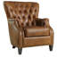 CC 93.98Cm Wide Tufted Full Grain Leather Club Chair