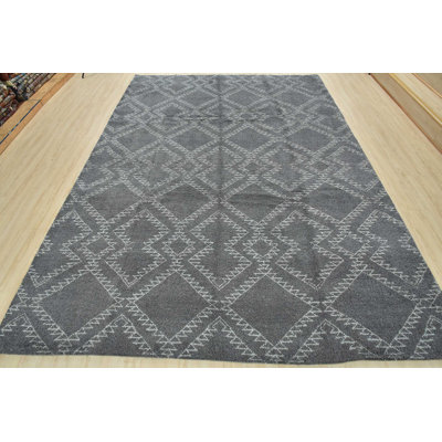 Hand Knotted Wool Moroccan Indoor Rug