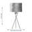 Taylorsville 52Cm Polished Chrome Tripod Table Lamp Set