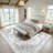 Oriental Inspired Vintage Machine Washable Area with Non-Slip Backing for High Traffic Area, Living Room, Bed Room, Kitchen, Hallway, Entryway Rug-1902325050