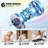 22" Low Profile Ceiling Fan With Light and Remote, Flush Mount Enclosed Ceiling Fan With APP Control-1470823210