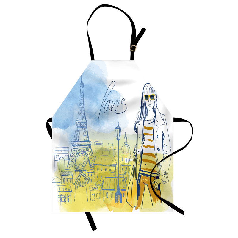 No Pattern Bib Apron