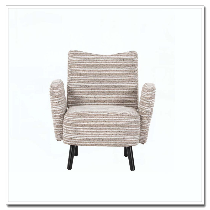 Boucle Upholstered  Accent Chair, khaki