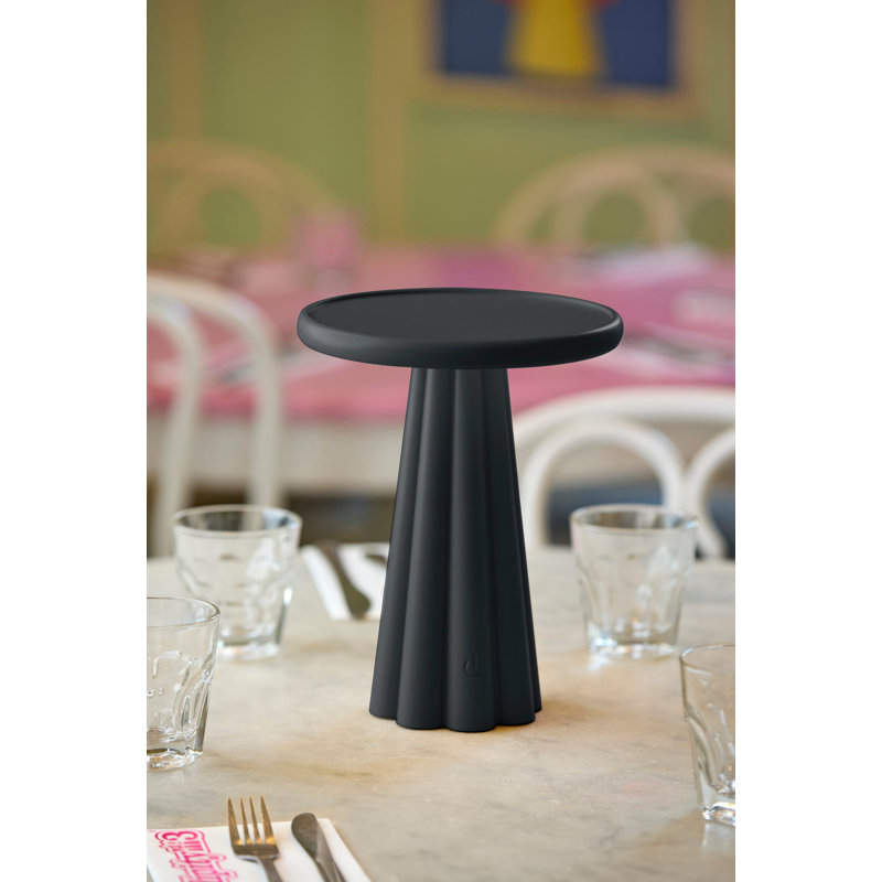 Lampe de table à DEL sans fil Mattie, Noir mat
