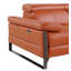 Ensemble de canapé modulaire inclinable électrique en cuir italien à grain supérieur, de causeuse console et de chaise avec appuis-tête électriques-110829059