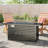 Steel Propane Fire Pit Table with Cover