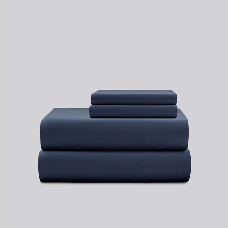 TOSMO Bamboo Viscose Sheets, Queen Sheet Set with 2 Pillowcases, Dune