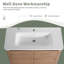 Meuble-lavabo autoportant de 40 pouces avec lavabo en céramique et portes à fermeture en douceur-1037439856