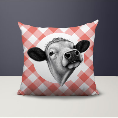 Cow Indoor/Outdoor Reversible Pillow