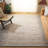 Shantela Natural Fiber Hand Woven Jute/Wool Abstract Rug in Light Gray/Black-1625635345