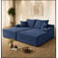 Chaise longue en L avec assise profonde et coussin moelleux-131221012