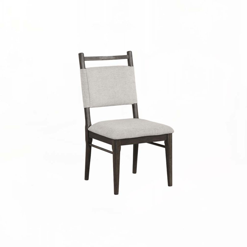 Polyester Upholstered Dining Chair Set with Back,4 Legs