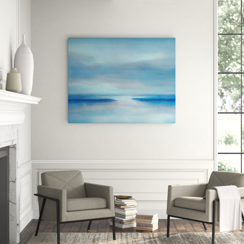 To The Beach Print by Barclay Butera, 40" H x 50" W x 1.5" D, Image Brush Gel