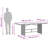  Garden Dining Set Gray, Dark Gray-934826896-934826897
