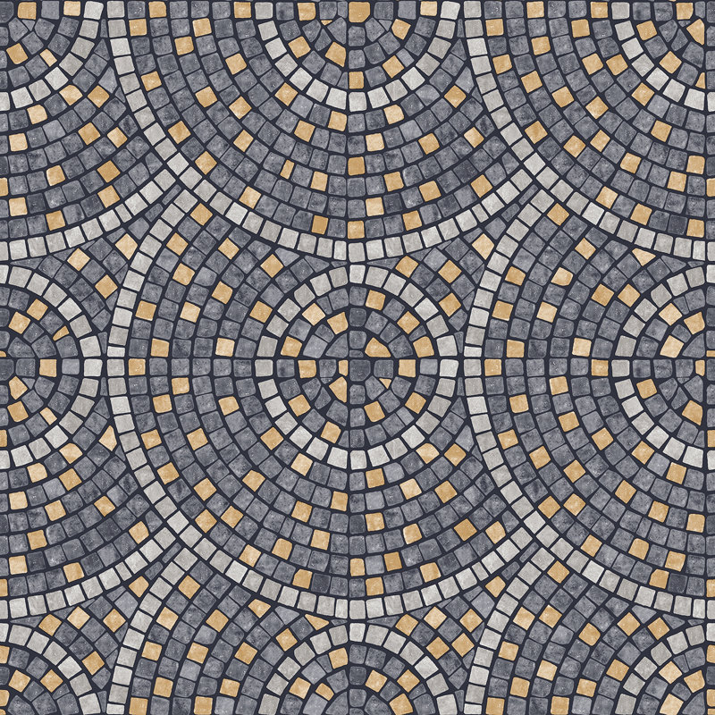 Papier peint mosaïque mirage, Green