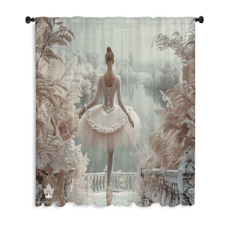 Rideau transparent Eldana, L 50 po x L 96 po