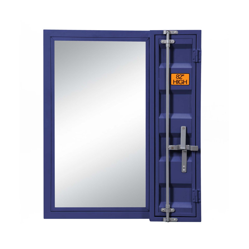 Miroir de salle de bain, Bleu
