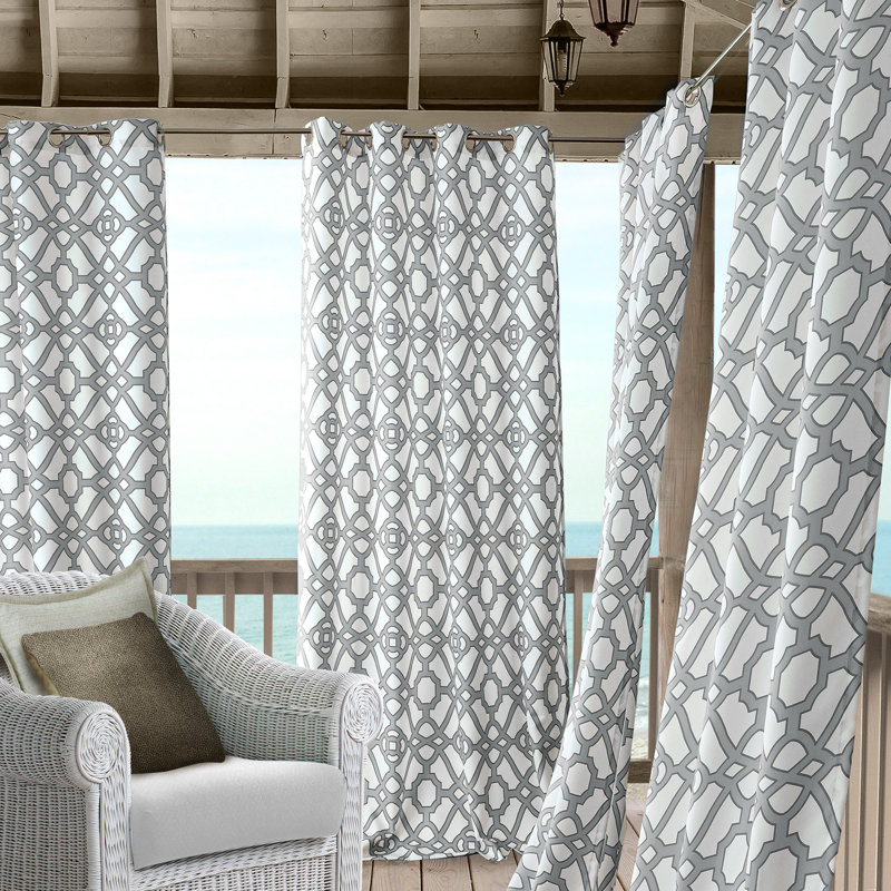 Prasad Room Darkening Single Curtain Panel, 50" W x 95" L, Gray
