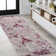 Contemporary Pop Modern Abstract Vintage Faded Maroon/Gray Rug