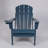 HDPE Folding Adirondack Chair With Dual Cup Holder - Composite Adirondack Chair With Wood Texture- ,Navy Blue-147894385