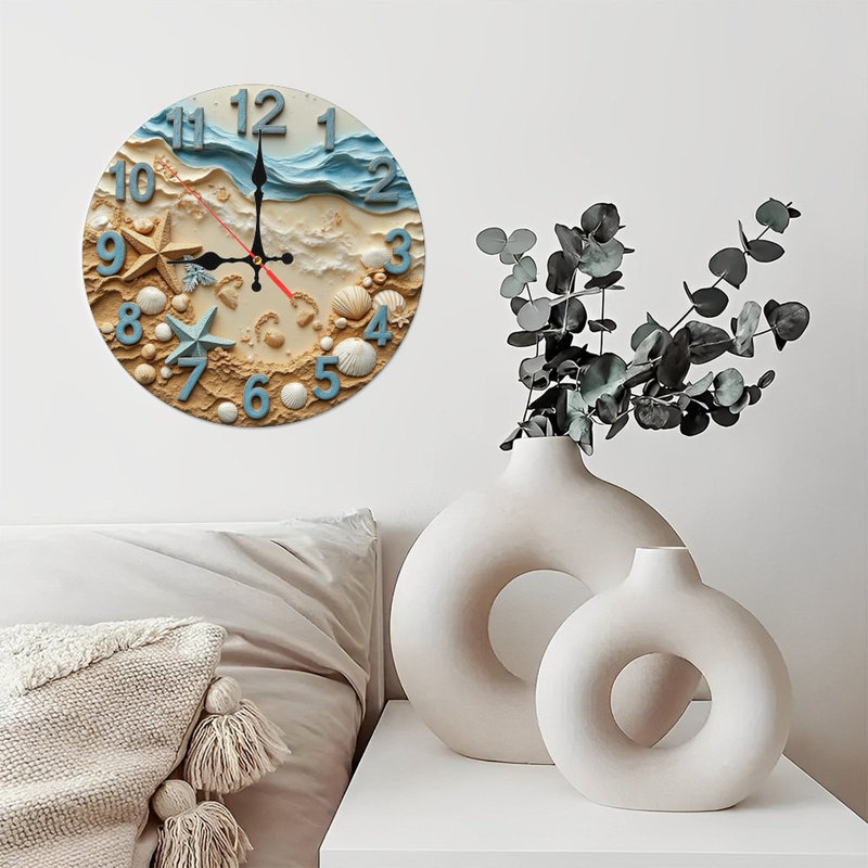 Horloge murale plage