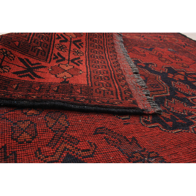 Tapis décoratif en laine noué à la main de conception unique 3 pi 3 po x 4 pi 10 po Bencion New Age