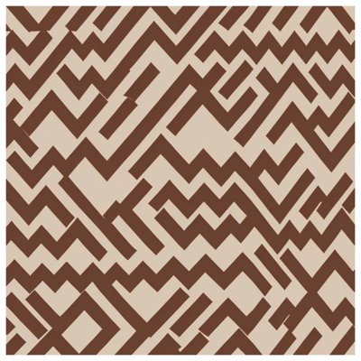 Brown Zigzag Pattern Quilted Bedspread All Sizes