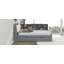 Lit plateforme en bois avec lit gigogne-1335811602