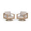 Ensemble de 2 chaises pivotantes Dorota