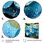 «Blue Hydrangea Flower Elegance I», art mural hortensia-2067858031-2067858036
