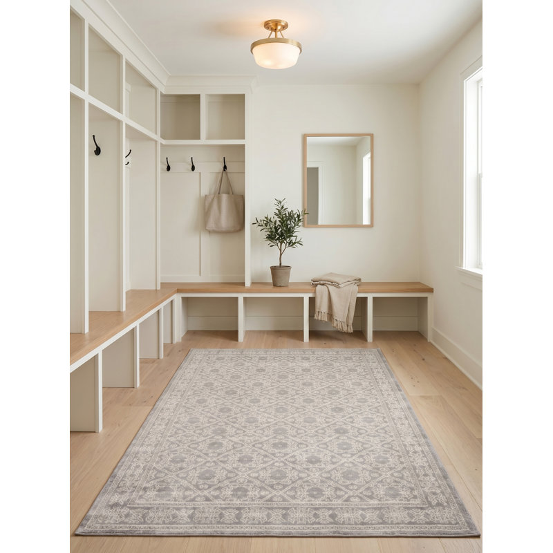 Tapis gris Bosch, Rectangle 5 pi 3 po x 7 pi 3 po