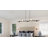 5 - Light Glass Linear Kitchen Island Pendant Light