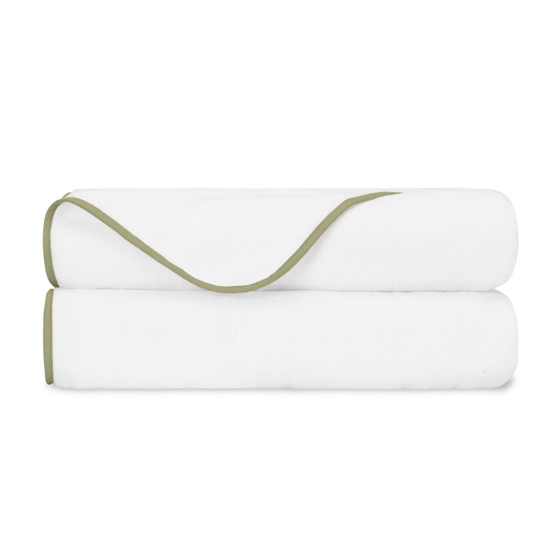 Bodrum 2-pc Bath Towel Set, White/Piana