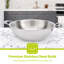Royalford Triply Stainless-Steel Wok Pan with Lid-98899154
