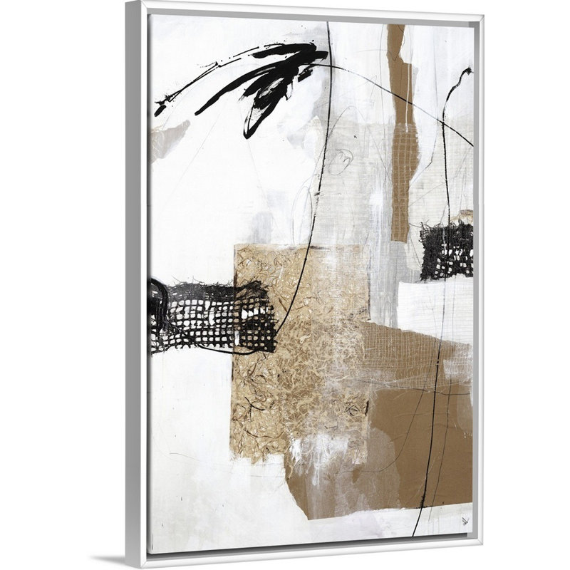 «Highly Illogical I», reproduction sur toile, Reproduction avec cadre flottant, H 31,25 po x l 21,25 po, Blanc