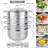 HAUS ROLAND 9.08 qt. Stainless Steel Steamer Pot