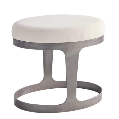 Oslo Stool-Iron w/Muslin Cushion