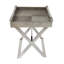 Table d'appoint à plateau géométrique en cuir Cole and Grey-978181028