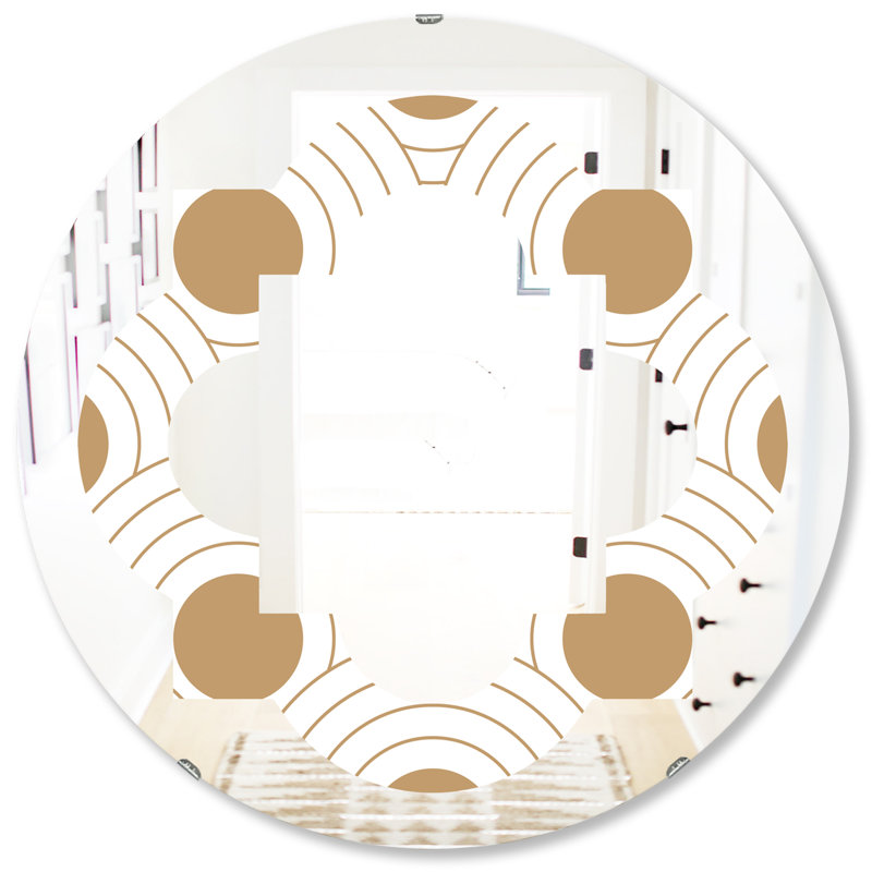 Miroir mural Quatrefoil, H 31,5 po x l po