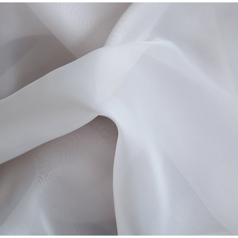 Daxin Sheer Voile Rod Pocket Curtain Panels, 54" W x 108" L, Silver
