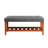 Fabric Upholstered Bench With Open Storage-1215551752