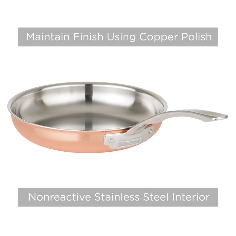 Viking 3-ply Copper Clad 13pc Cookware Set With Vented Glass Lids