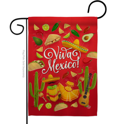 Drapeau de maison Viva Mexico