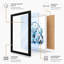 Polar Bears in Blue Modern - Framed Print-1018246634-1018246636