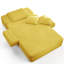 Chaise longue avec 3 coussins et pochette de rangement-132433408