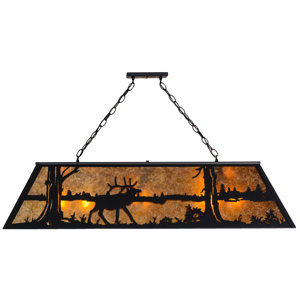 Old Forge 9-Light Pool Table Linear Pendant