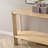 Kering Oak Wood Oval Console Table